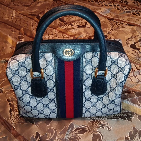 VINTAGE GUCCI GG SUPREME BOWLING BAG - Picture 1 of 17